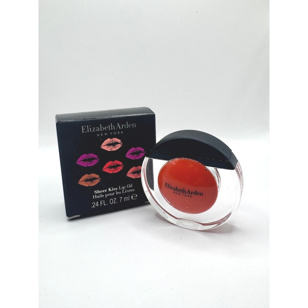 Elizabeth Arden Sheer Kiss Lip Oil - Coral Caress NEW